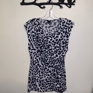 Ann Taylor Leopard Patterned Tank Top